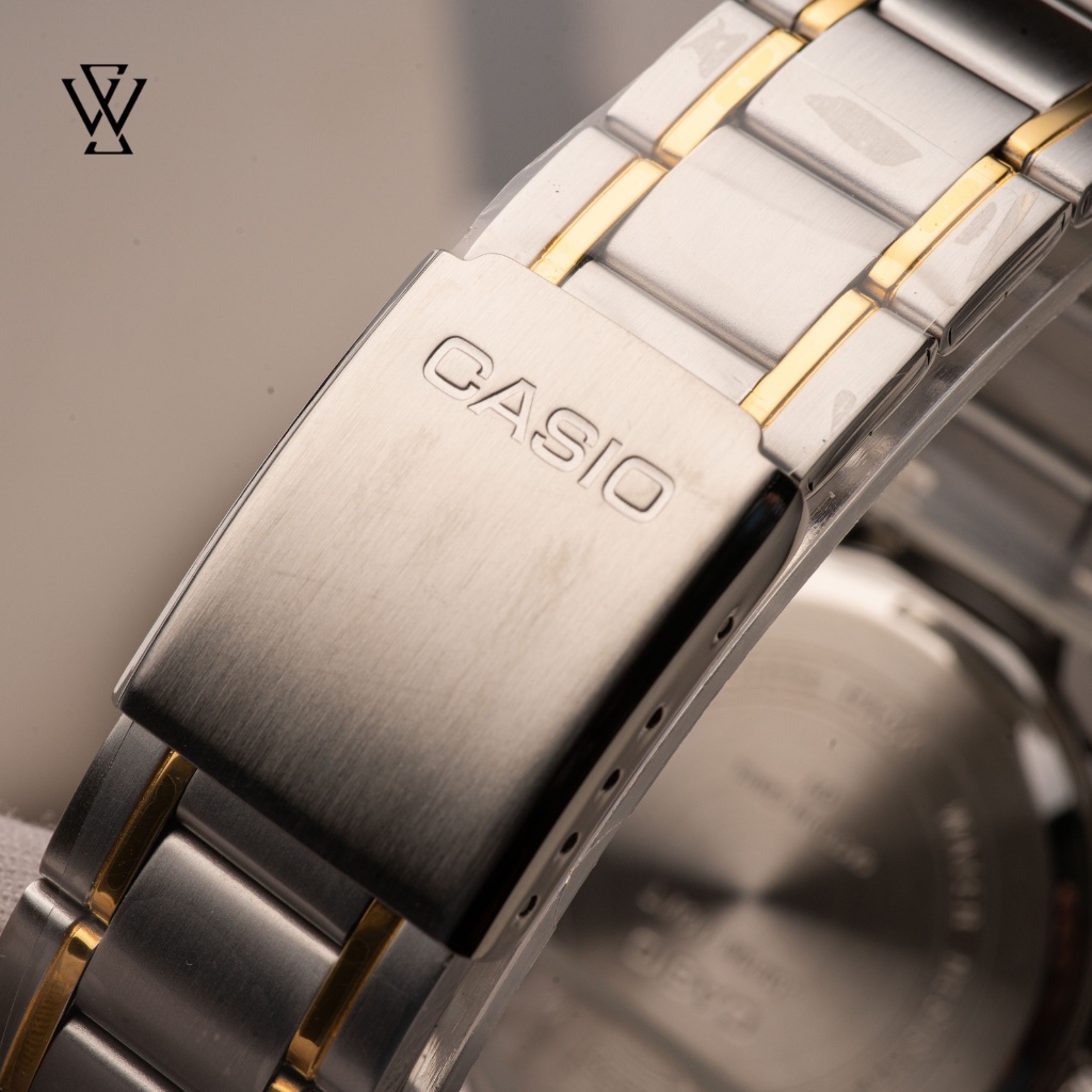 Đồng Hồ Quartz Nam Casio WATCHSTORE MTP-1381G-1AVDF Kính Khoáng 40mm, Độ Chống Nước 5ATM Dây Kim Loại, Vỏ Thép Không Gỉ