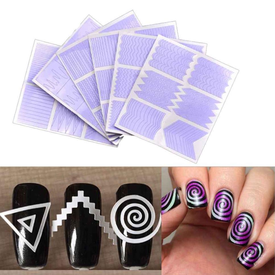 Set French tạo hình dán trên móng ( set 12 tấm)