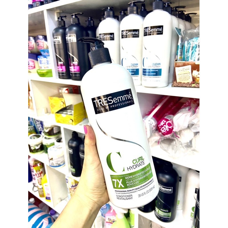 DẦU GỘI - DẦU XẢ TRESEMME MỸ 24 HOUR VOLUME SHAMPOO - CONDITIONER MỸ DÀNH CHO TÓC UỐN CONG, TẠO ĐỘ PHỒNG CHÂN TÓC 1L15