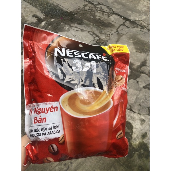 TÚI 46 gói x16g NESCAFE 3in1 cà phê rang xay vị nguyên bản