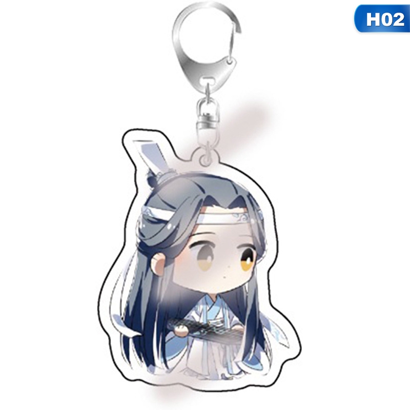 flowersqueen Móc chìa khóa mặt hình các nhân vật hoạt hình Trung Hoa độc đáo