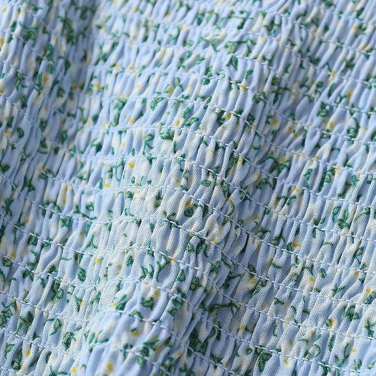 (FREESHIP) Áo 2 dây hoa nhí xanh dương