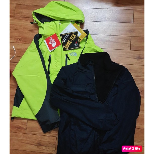 Áo khoác Gió 3 lớp The Northface Chống thấm nước 100%. lớp 3 lót nỉ tháo rời hàng VNXK hải quan đầy đủ