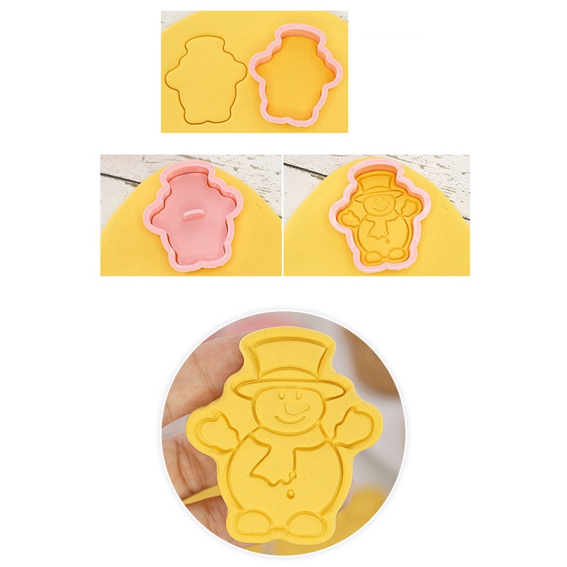 Set 8 khuôn làm bánh quy bằng nhựa ABS kiểu dáng hoạt hình dễ thương