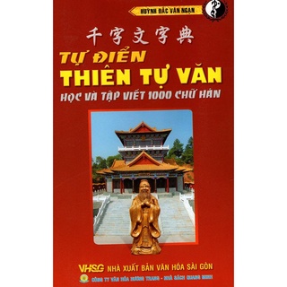 Sách - tự điển thiên tự văn học và tập viết 1000 chữ hán
