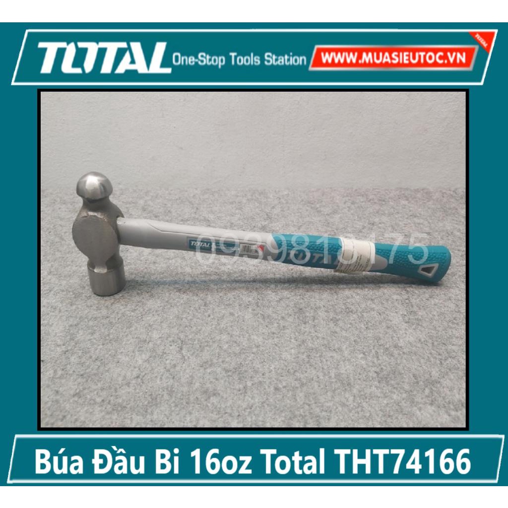 ĐỒ NGHỀ TOTAL Búa Đầu Bi 16oz (450gr) Total THT74166