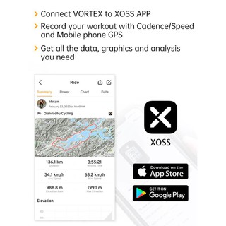 Cảm Biến tốc độ / vòng chân Cadence / Speed XOSS Vortex