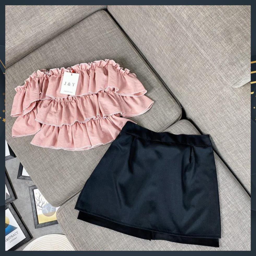 Set Bộ Nữ, Set Chân Váy Xòe Mix Áo Trễ Vai Siêu Xinh Hàng QC Cao Cấp Loại 1 | BigBuy360 - bigbuy360.vn