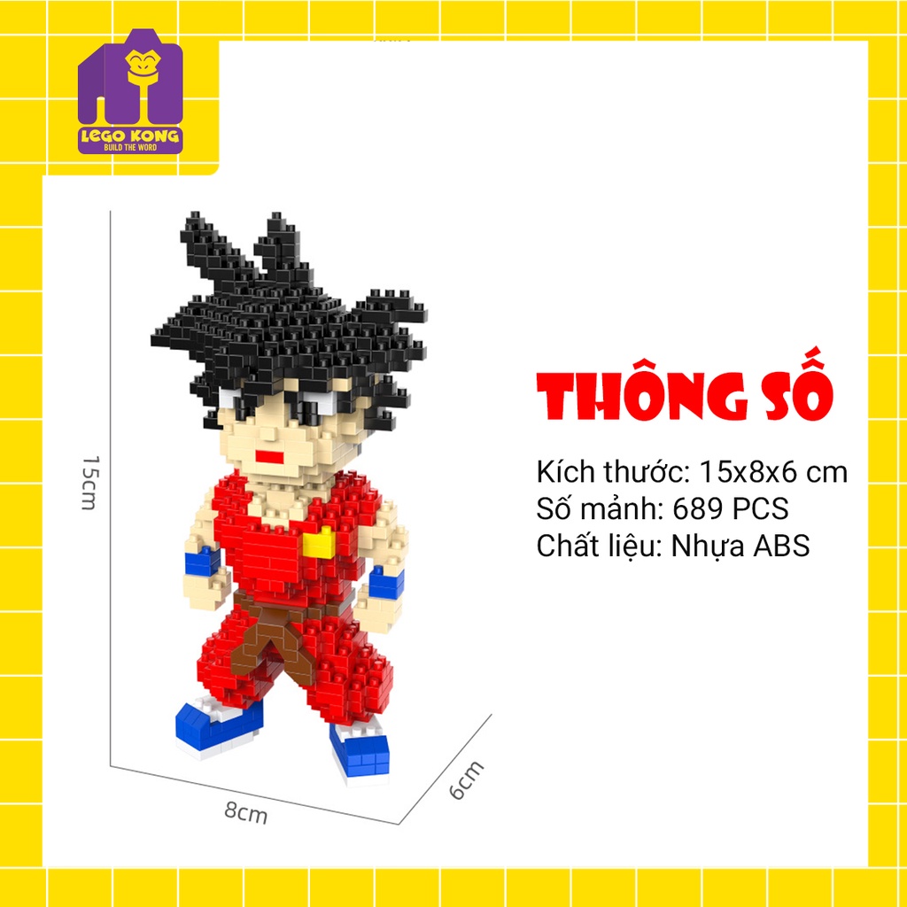 Bộ đồ chơi xếp hình Lego Goku Dragon Ball