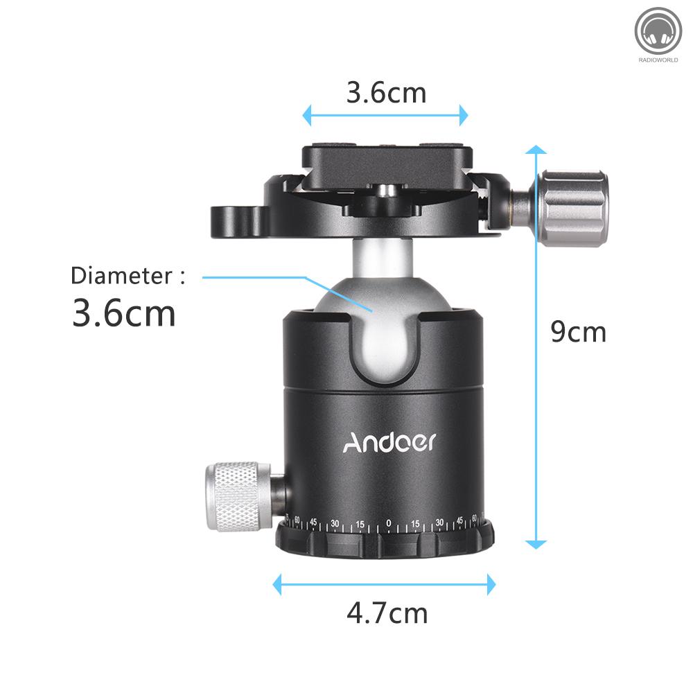 SONY NIKON CANON Phụ Kiện Gắn Giá Đỡ Máy Ảnh R Andoer X-36S Bằng Hợp Kim Nhôm Cho Máy Ảnh Dslr Max.Acity 15kg / 33lbs