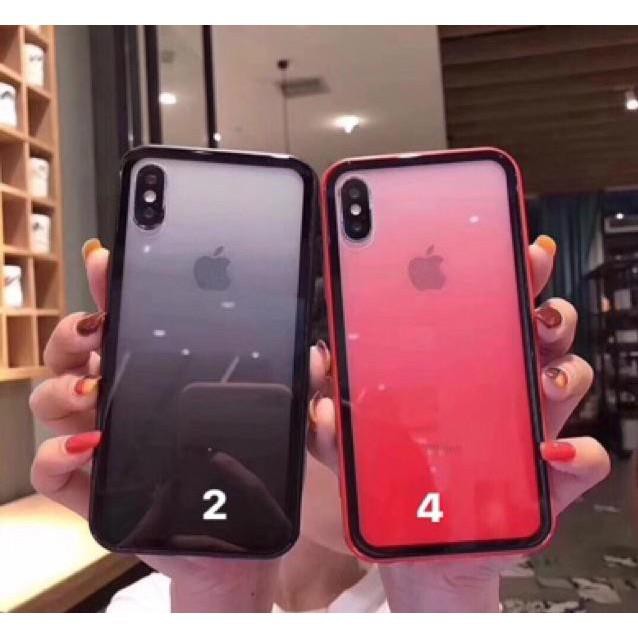 Ốp lưng kính màu IPHONE6/6Plus/7/8plus/X/XR/XSMAX