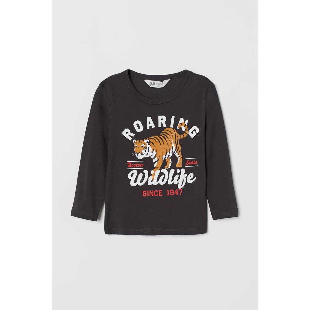 Áo phông cotton bé trai HM