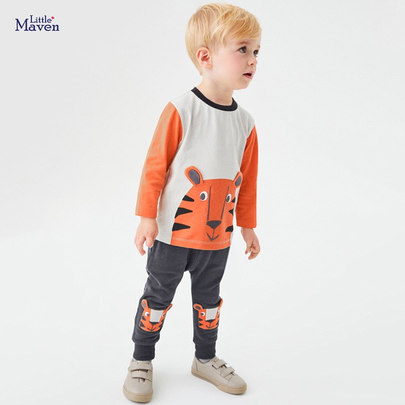 Bộ hổ pha màu Little Maven LM20845 cho bé trai 2-8 tuổi Mẫu mới 2022 - Little Maven Official Store