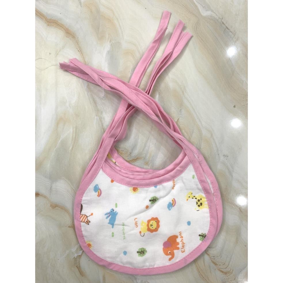 Yếm tròn xô 4 lớp cotton mềm mại cho bé sơ sinh đến 1 tuổi