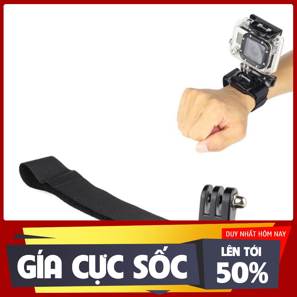 Dây đeo cổ tay xoay 360 độ cho camera hành trình gopro sjcam, eken, xiaomi, 4k wifi, action camera . .