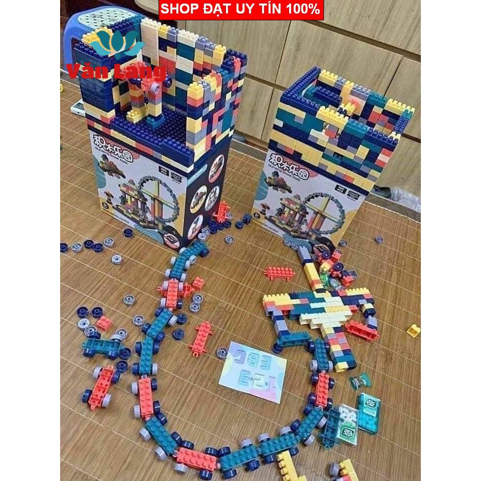 Bộ Lego xếp hình thông minh 520 chi tiết cho bé tha hồ sáng tạo, đồ chơi thông minh cho bé