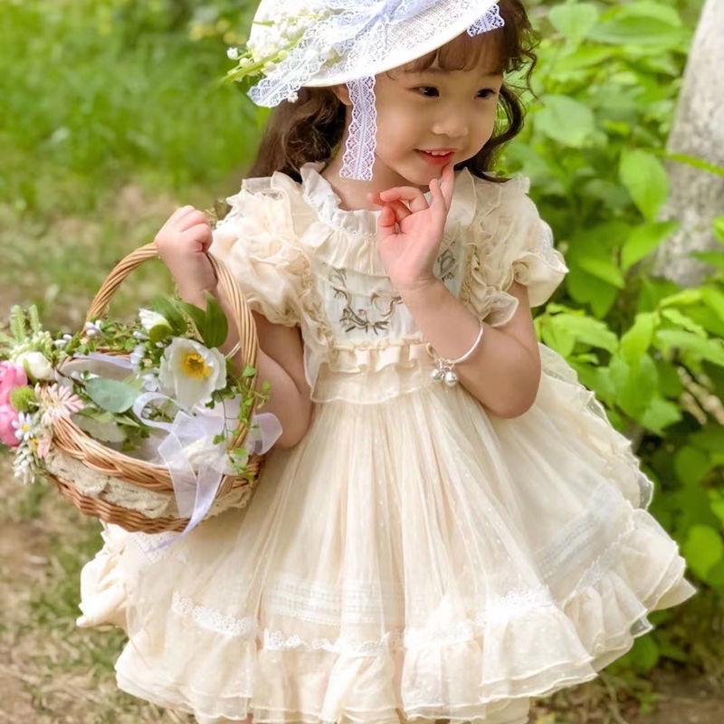 VÁY CÔNG CHÚA PHONG CÁCH LOLITA CHO BÉ GÁI SIZE 8-10kg (Hình chụp thật)