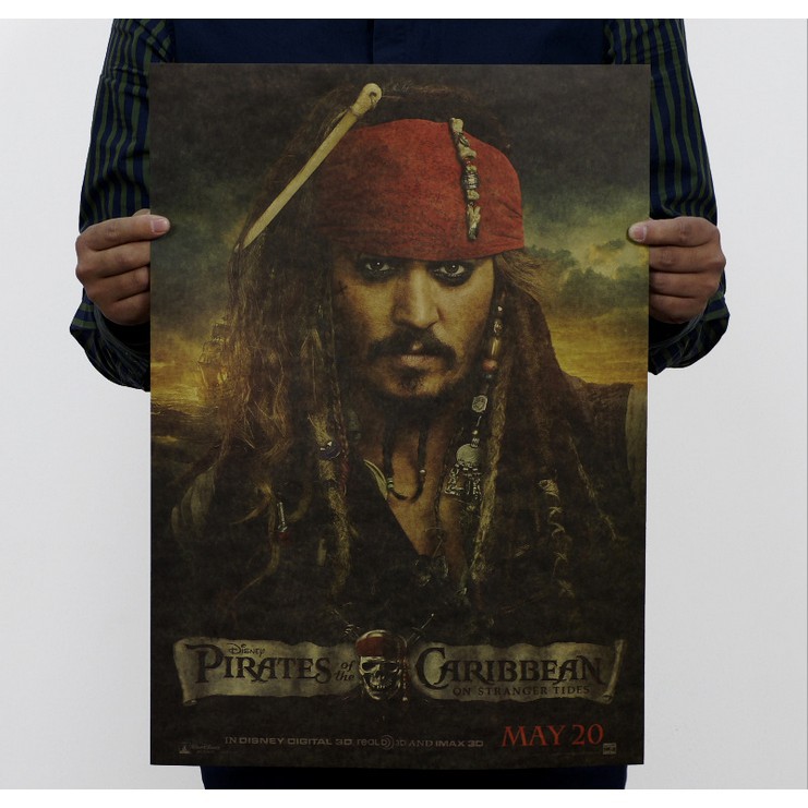 Poster in hình phim Cướp biển vùng Caribbean cho trang trí