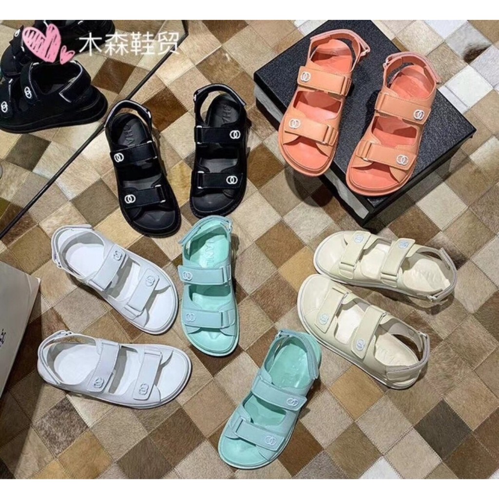 Dép nữ sandal quai ngang CHANE trend 2020 5 màu
