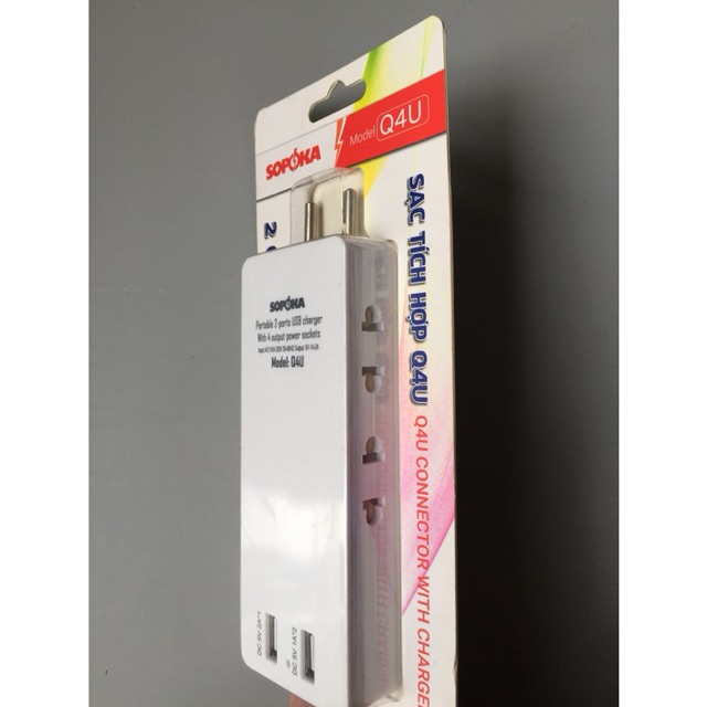 Ổ CHIA ĐIỆN TÍCH HỢP CỔNG USB SẠC ĐIỆN THOẠI