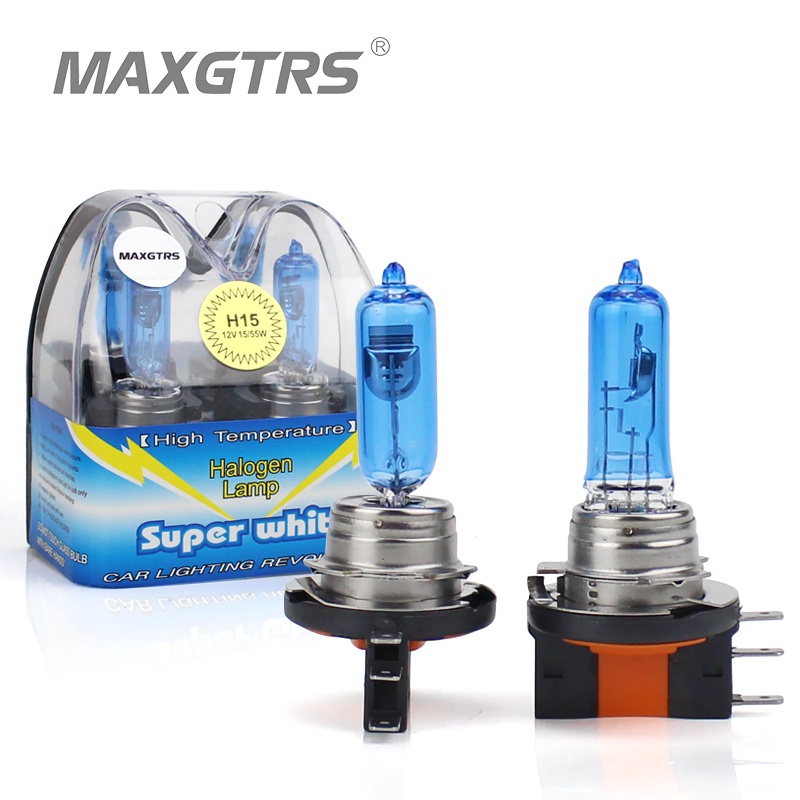 Set 2 Bóng Đèn Halogen H15 55 / 15W 4300K Chuyên Dụng Cho Xe Hơi VW Volkswagen GOLF mk 6 7