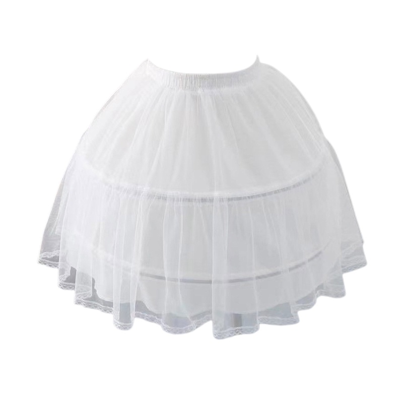 Ivy Vòng Tay Petticoat Nhiều Lớp Màu Trắng Mini Họa Tiết Hoa Cho Bé Gái Mặc Trong Đám Cưới