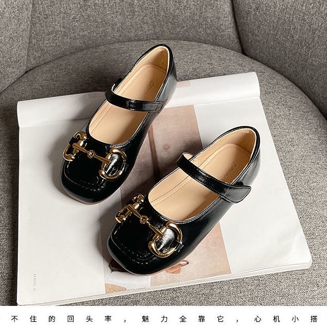 Giày Búp Bê Da Đế Mềm Dễ Phối Đồ Thời Trang Xuân Hè Phong Cách Hàn Quốc Cho Bé Gái 5