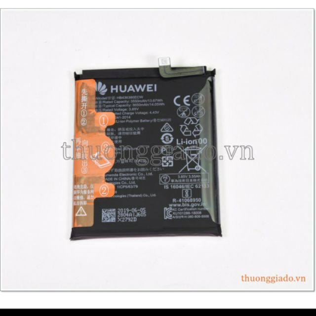 Thay pin Huawei P30 (6.1 inch) HB436380ECW, 3650mAh Chính hãng - Bảo hành 6 tháng