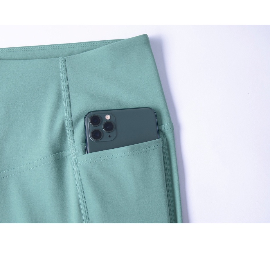 Quần legging Hoppe Fumeng có túi phong cách thể thao thời trang cho nữ