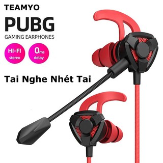 Tai nghe Gaming G9 G6 chuẩn 3.5 mm có Mic âm thanh chuẩn Stereo chuyên Game Mobile, PC PUBG/ROS/FreeFire