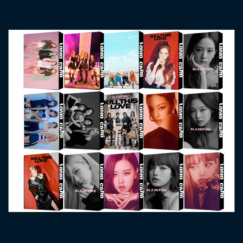 Lomo hộp 30 tấm BLACKPINK ẢNH IN RÕ NÉT