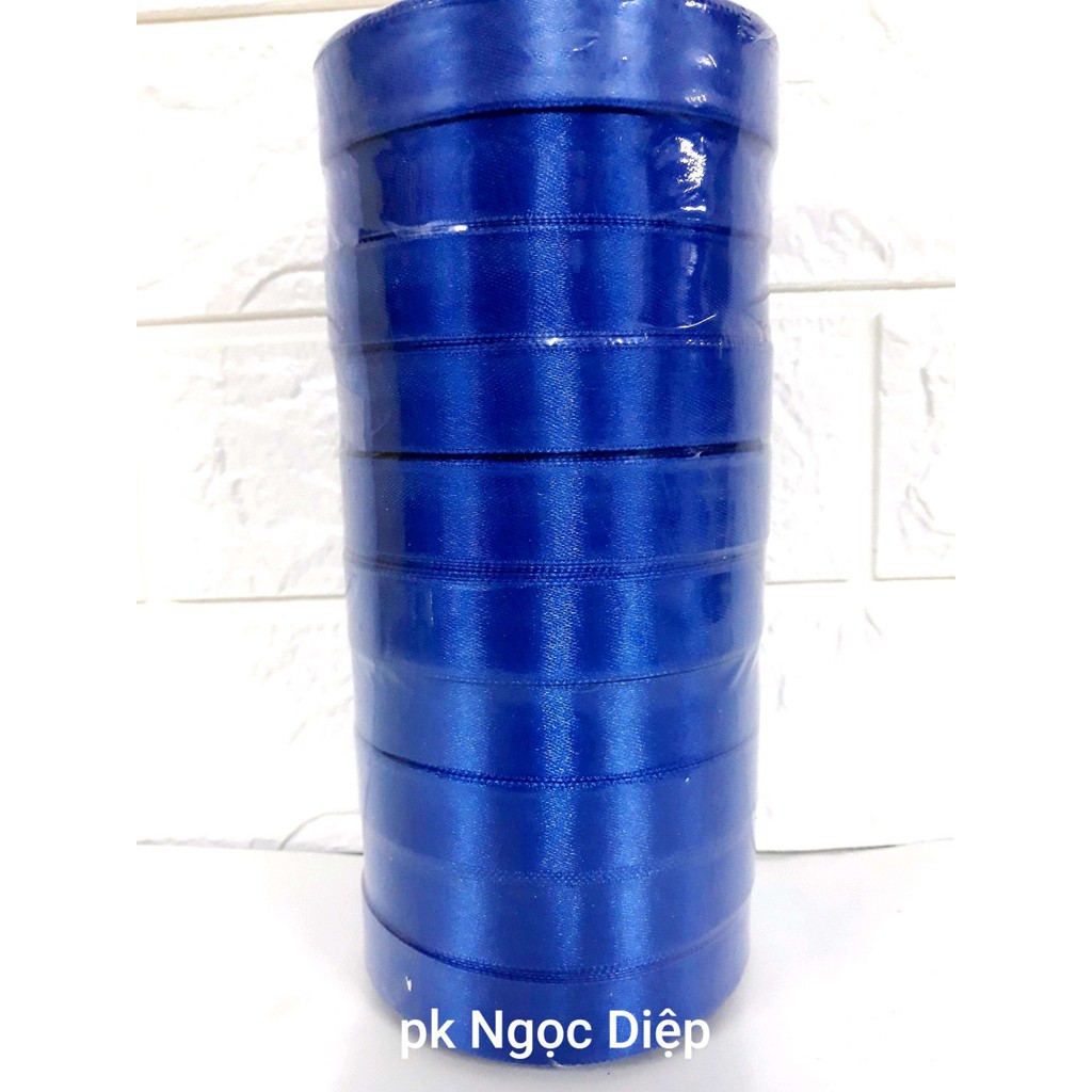Ruy băng lụa xanh dương (bản rộng 2cm)
