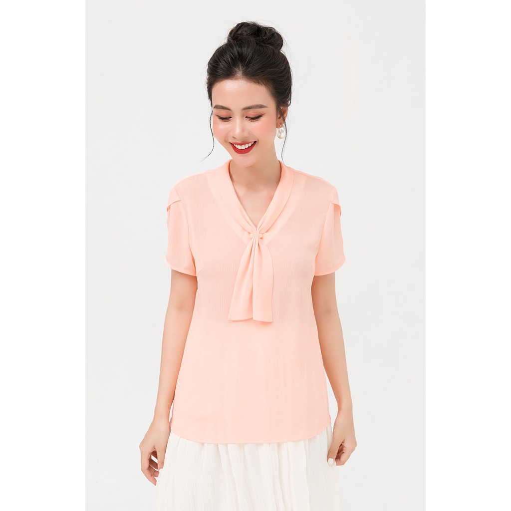 Áo sơ mi nữ đính trai LAMER L61B20H034