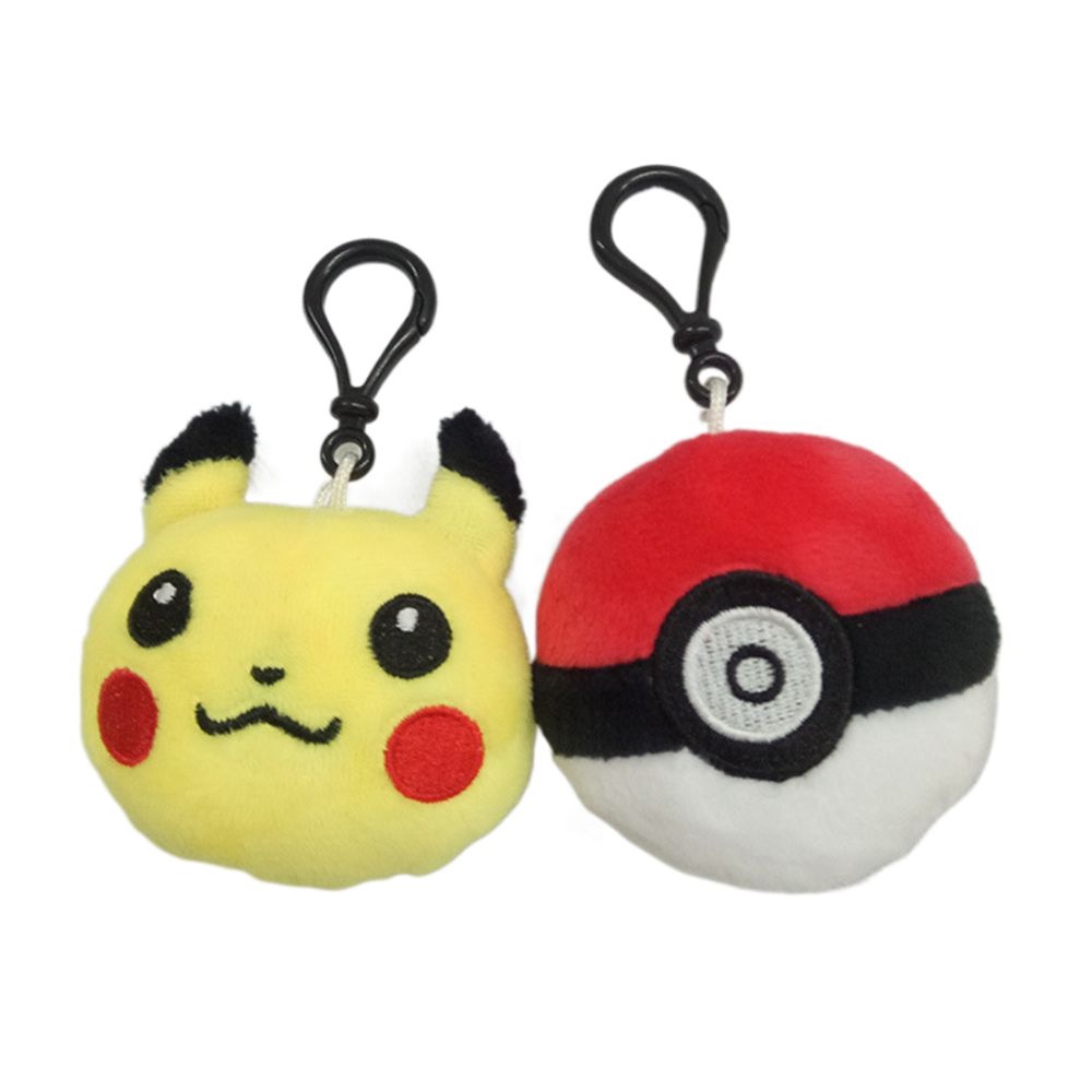 LANFY Móc Khóa Hình Pikachu Nhồi Bông 6cm Dễ Thương