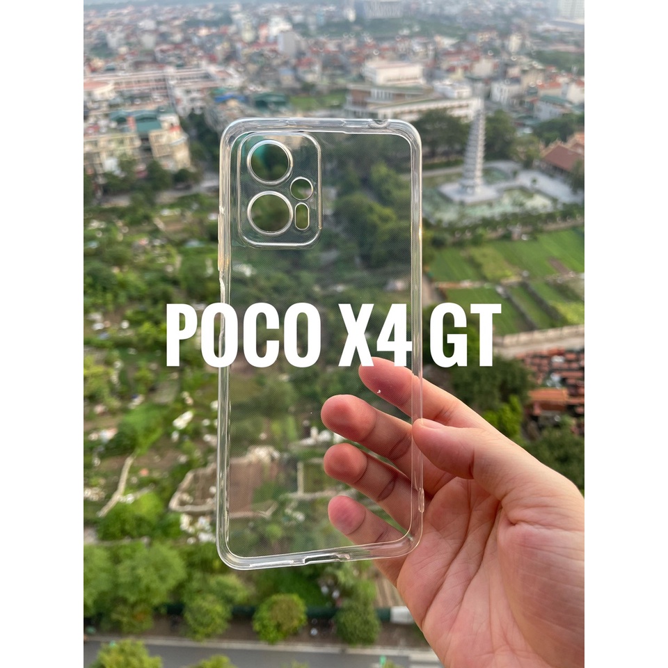Ốp lưng Xiaomi Poco X4 GT Dẻo Trong Suốt Chính Hãng Gor, khoét mắt Camera