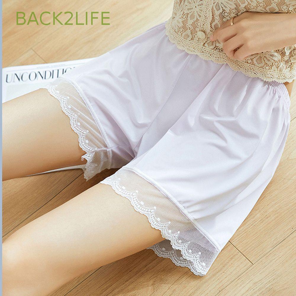 Quần Lót Bảo Hộ Lưng Cao Thoáng Khí Mềm Mại Thân Thiện Với Da Màu Trơn Size Lớn Cho Nữ