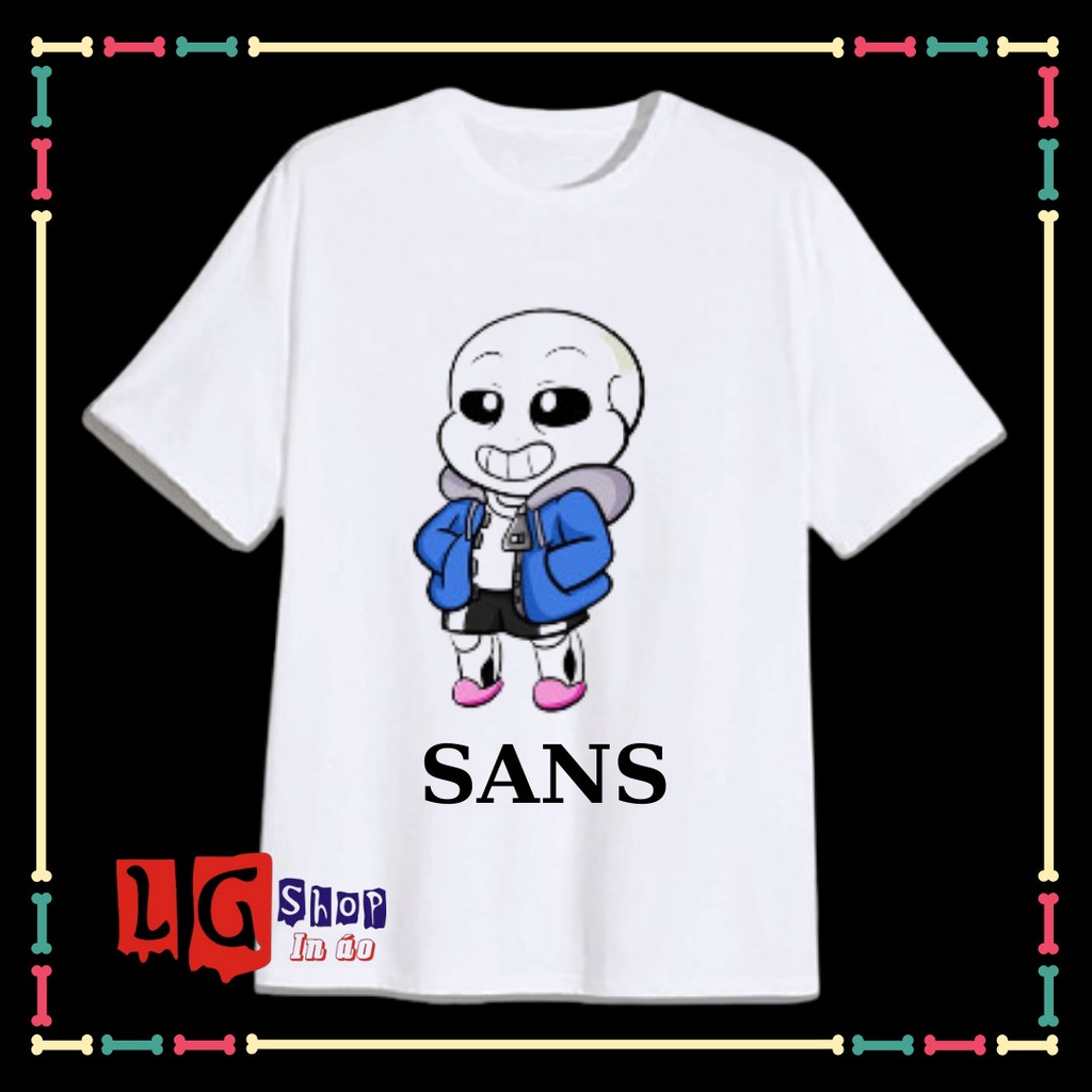 Áo Thun Biệt Đội Gangster- Sans Undertable- Cho bé Trai ( Từ 10kg đến 90kg, đủ size áo)