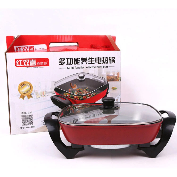 Nồi Chảo Lẩu Điện Vuông Lớn (30x30x9cm) NỒI LẨU ĐIỆN VUONG LỚN 30x30x9cm THÁI LAN nồi lẩu điện Thái Lan Chất Lượng