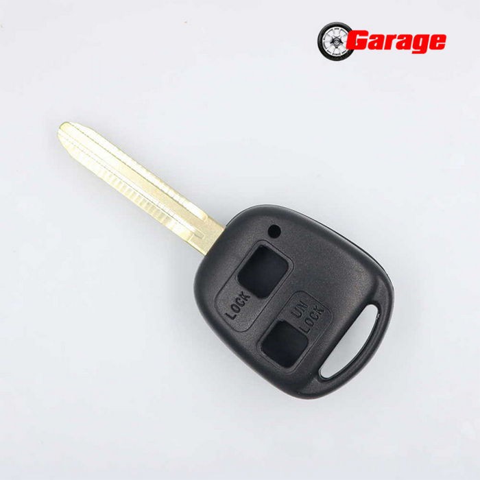 Vỏ chìa khóa Toyota Prado, Land Cruiser, Yaris 2 nút Type 2 chìa thẳng