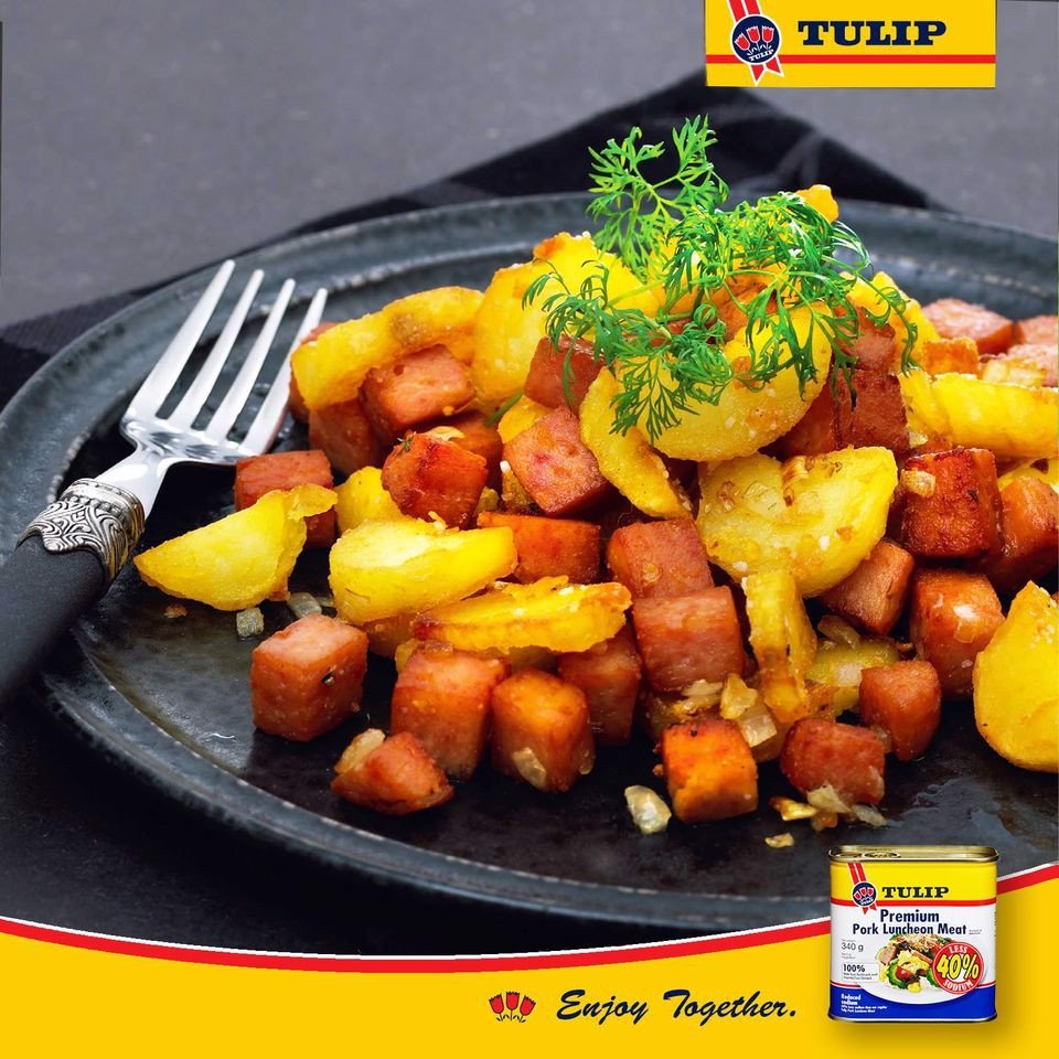 Thịt heo hộp 40% TULIP Pork Luncheon Meat 340g