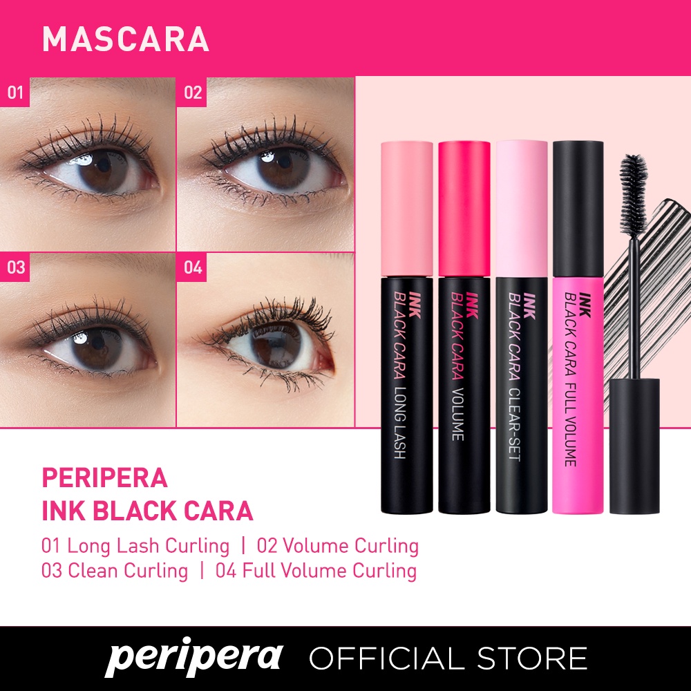[Peripera] Ink Black Cara + Ink Lip&Eye Remover Combo