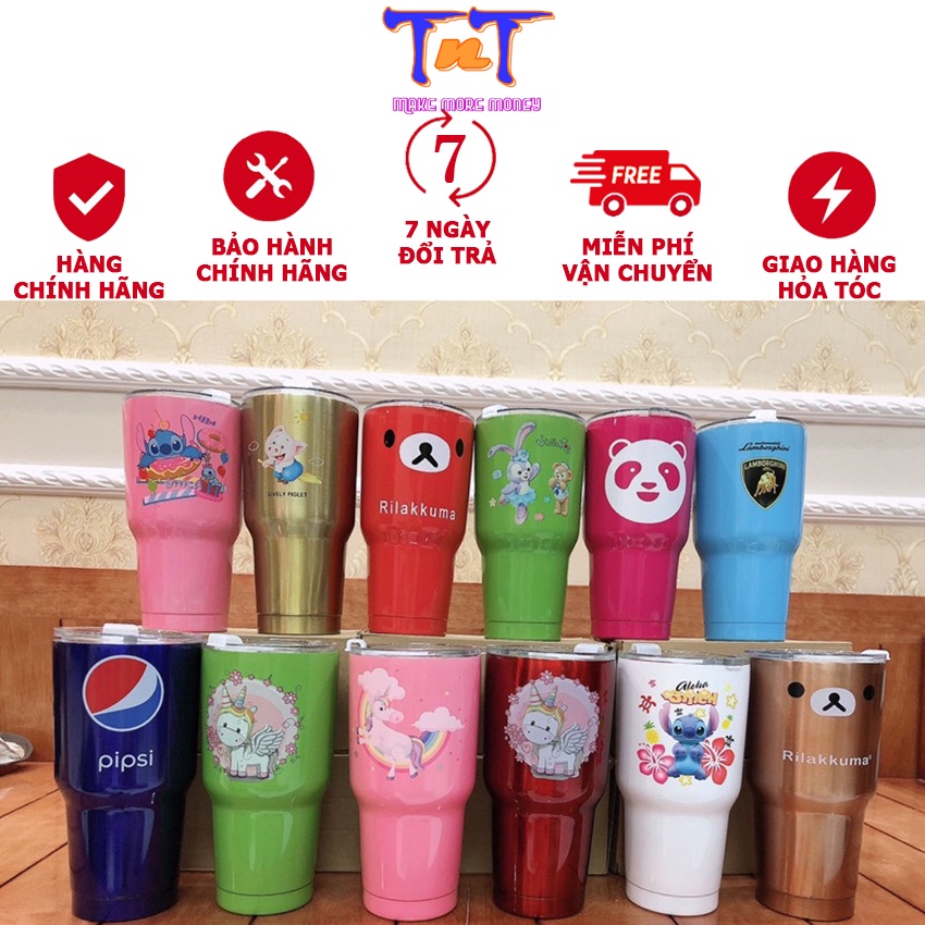 Bình giữ nhiệt ly nước giữ nhiệt Thái Lan 900ml có ống hút inox cao cấp, bình nước giữ nhiệt cho văn phòng