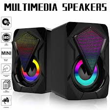 Loa vi tính mini LOYFUN I80 led 7 màu [shop yêu thích]