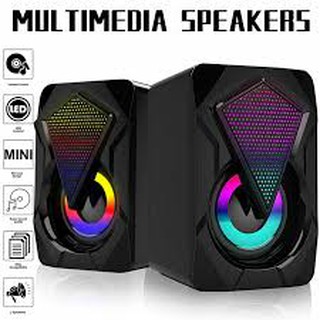 Bộ loa vi tính có dây Led nhiều màu cho PC laptop