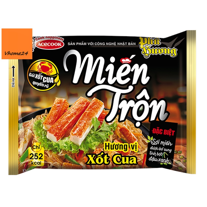 Miến xào xốt cua & bò chua ngọt Phú Hương 60g