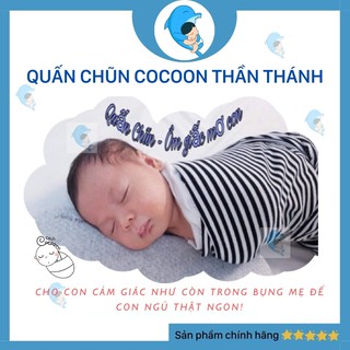 Quấn Chũn Cocoon Cho Bé Sơ Sinh Giúp Bé Ngủ Ngon Giảm Giật Mình, Giảm Quấy Khóc Chính Hãng Co Dãn 4 Chiều