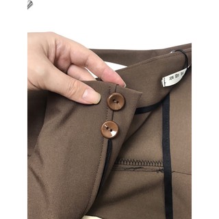 Quần baggy nữ Blue Chic công sở cạp liền 2 cúc