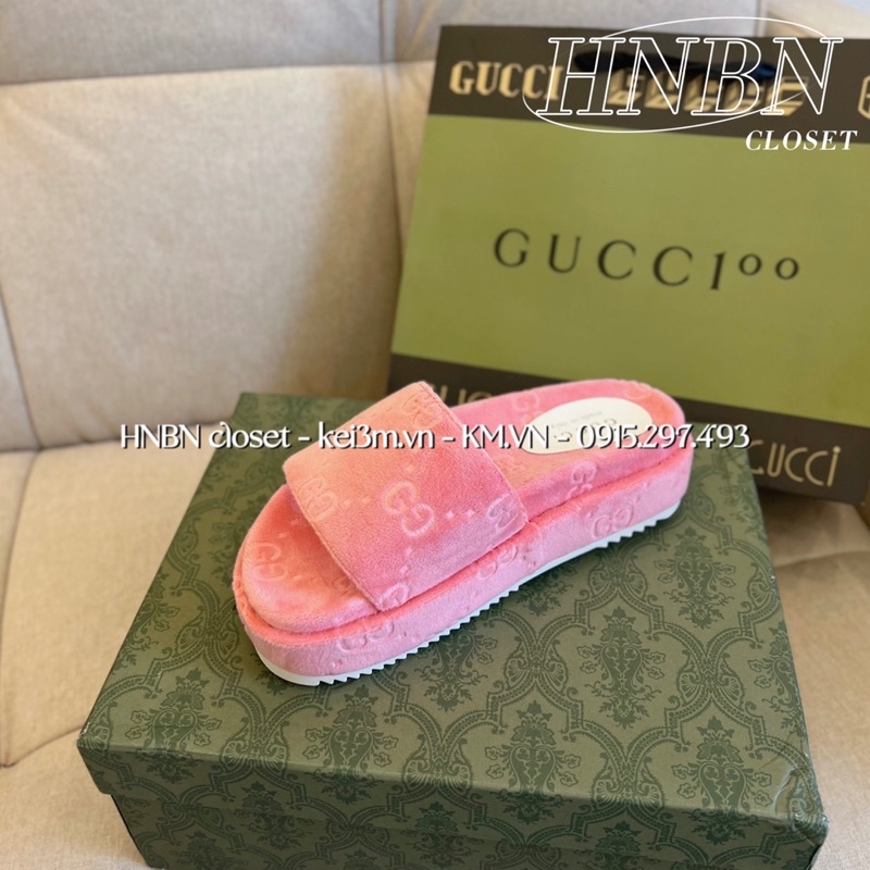 Dép độn đế GG lông fullbox
