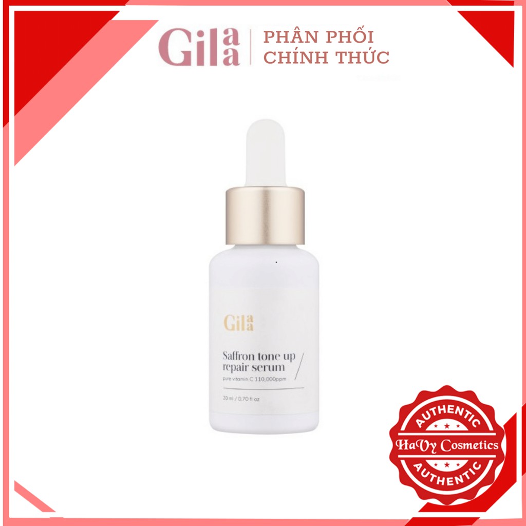 Tinh Chất Tươi Siêu Trắng Sáng Gilaa Saffron Tone Up Repair Serum 20ml