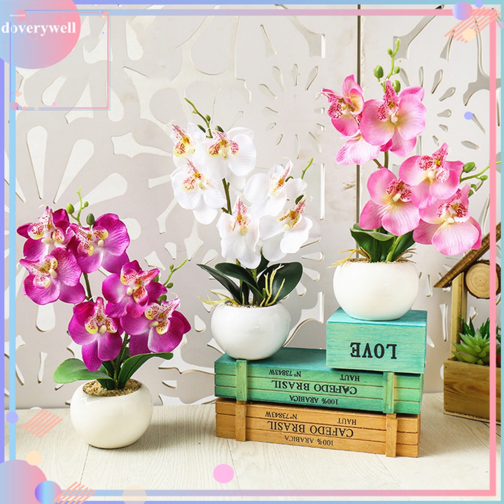 Chậu Cây Bonsai Giả Bằng Lụa Dùng Trang Trí